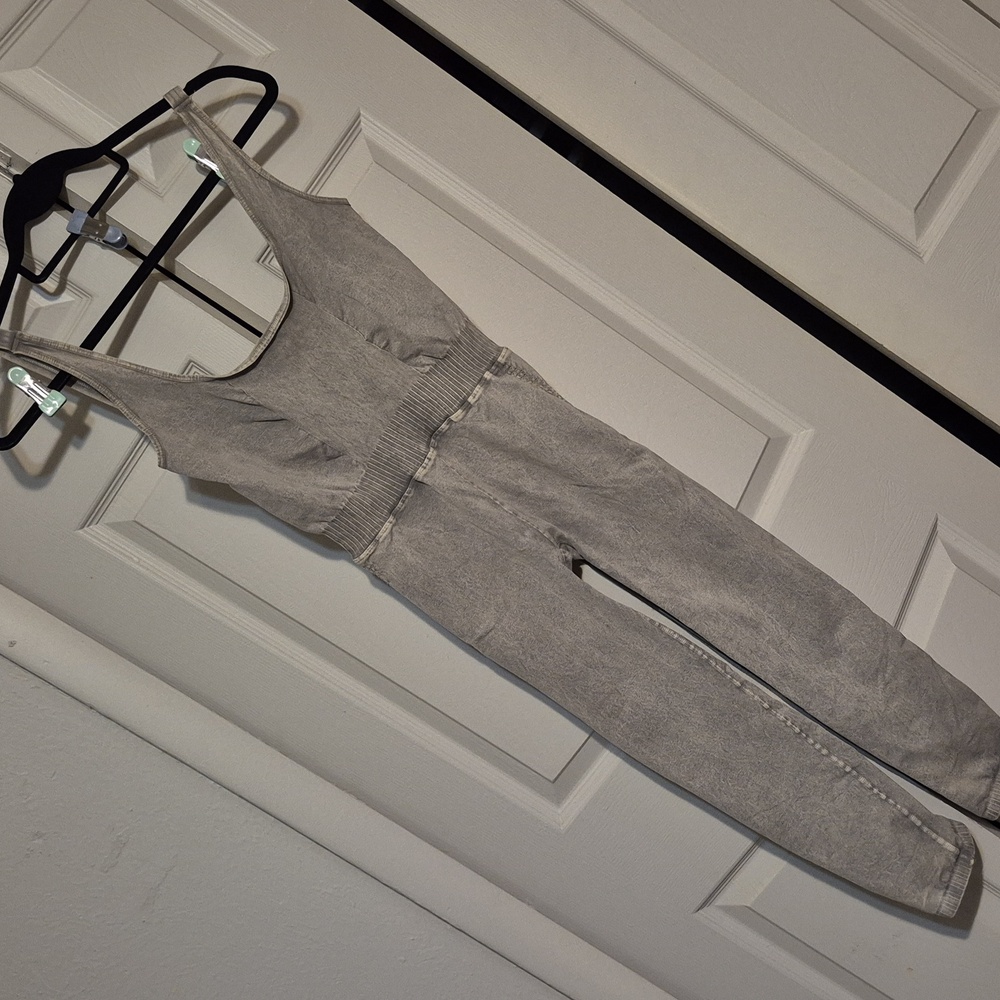 FP Movement by Free People Good Karma Onesie Gray Size M/L